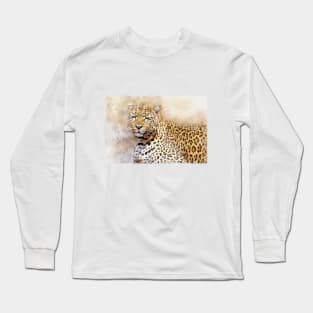 Leopard Panther Wild Animal Safari Africa Jungle Long Sleeve T-Shirt